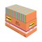 Post-it Notes Super Sticky 4 in. x 6 in. Note Ruled Pads - Energy Boost Collection Colors (24/Pack)